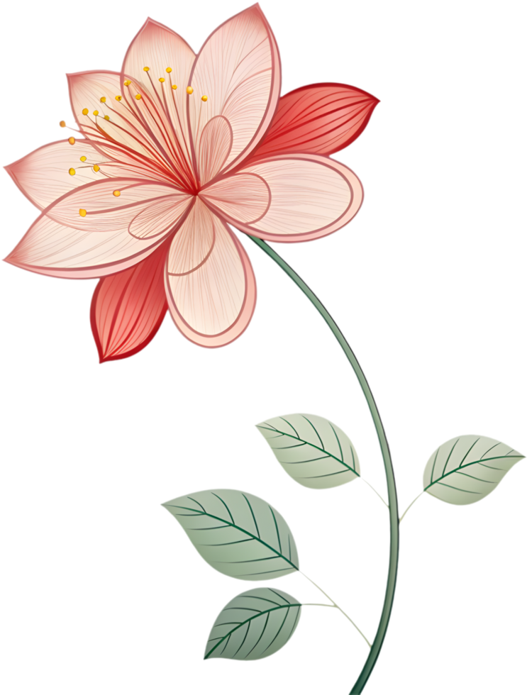Unique Begonia flower icon for logos and marketing. . png