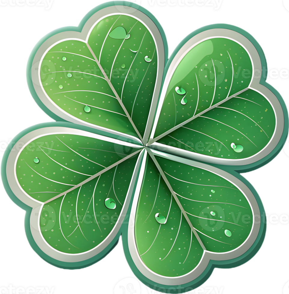 Unique Four-leaf clover icon for branding and design. . png