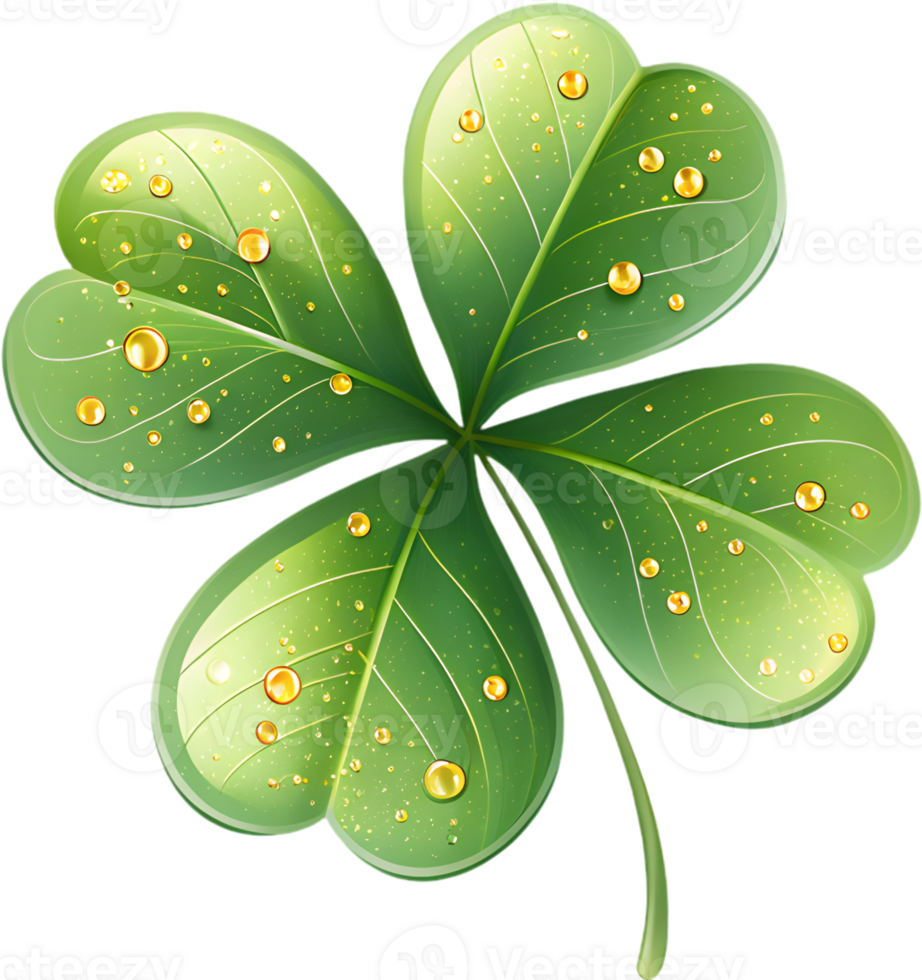 High-quality Four-leaf clover icon for graphic design use. . png