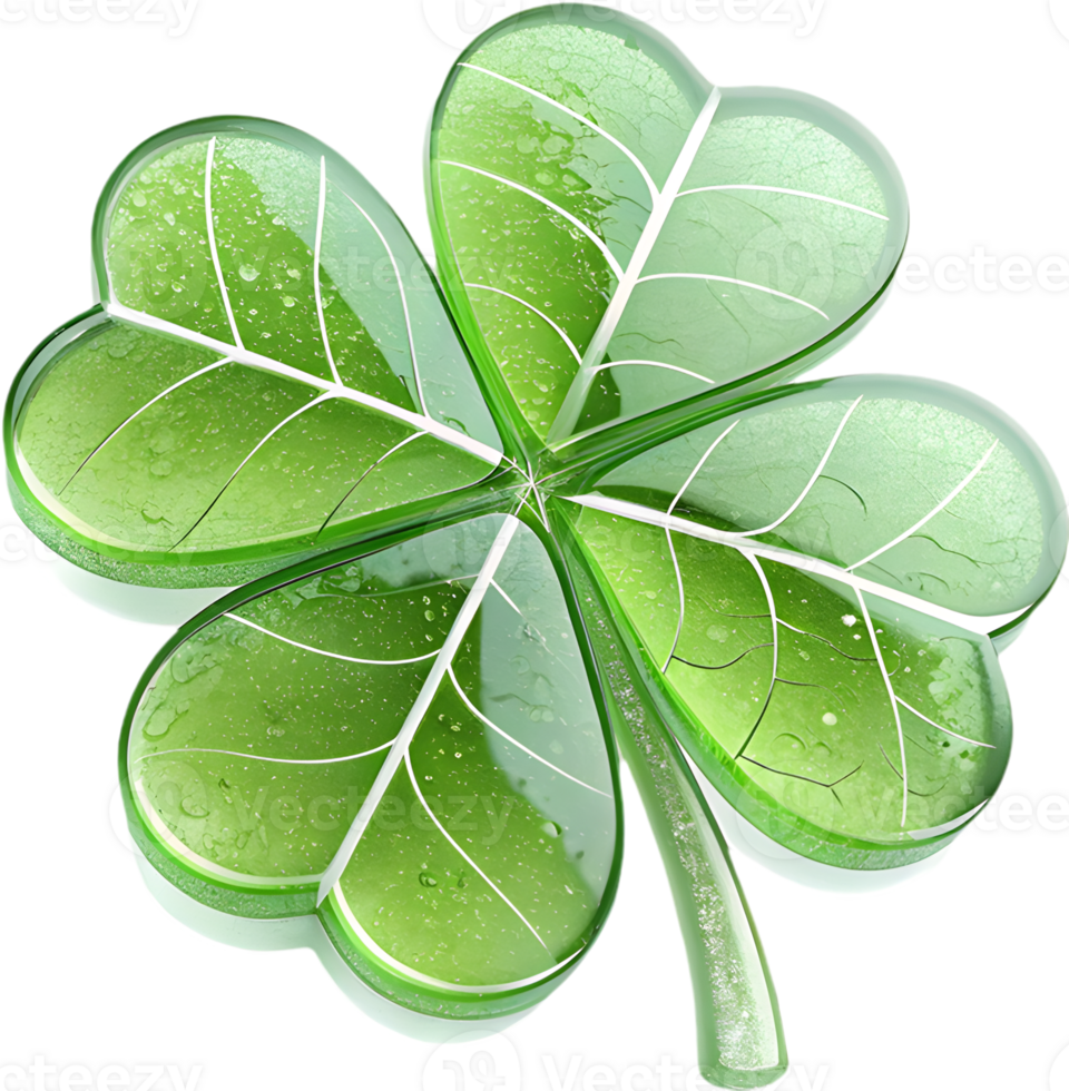 Creative Four-leaf clover clipart for professional design applications. . png