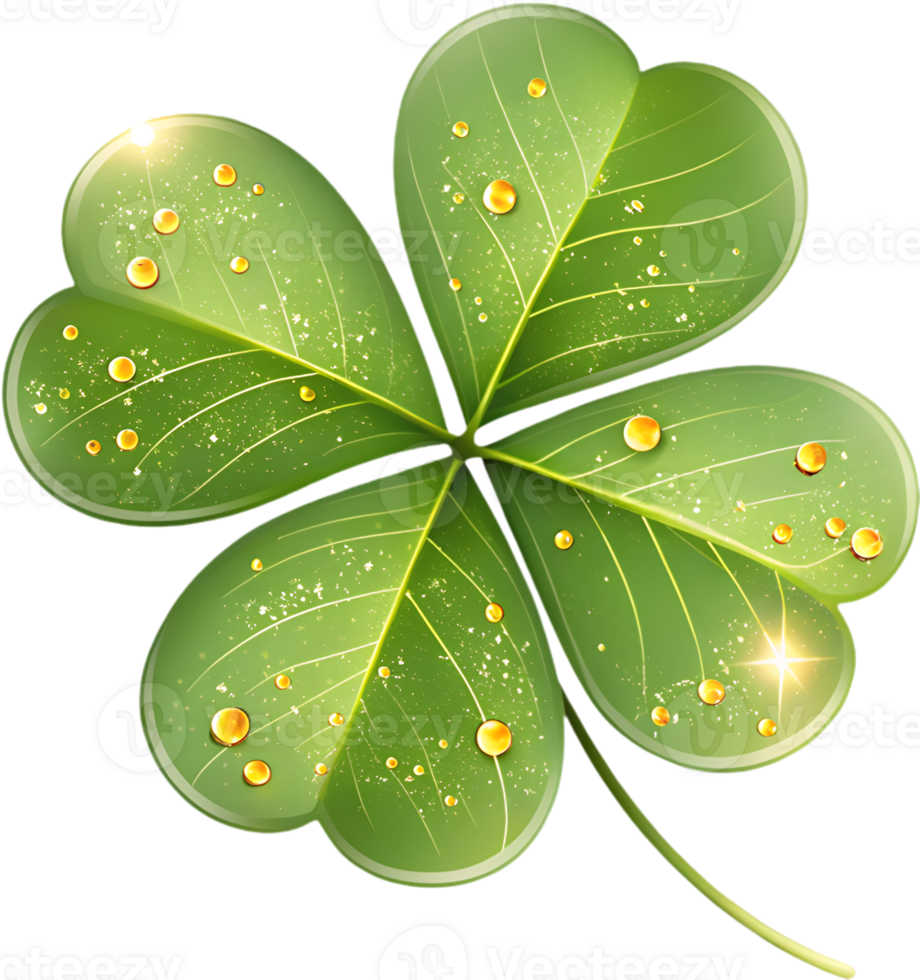 High-quality Four-leaf clover icon for creative design uses. . png