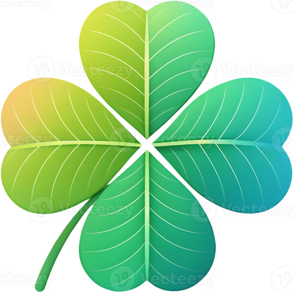 Beautiful Four-leaf clover icon for web and print. . png
