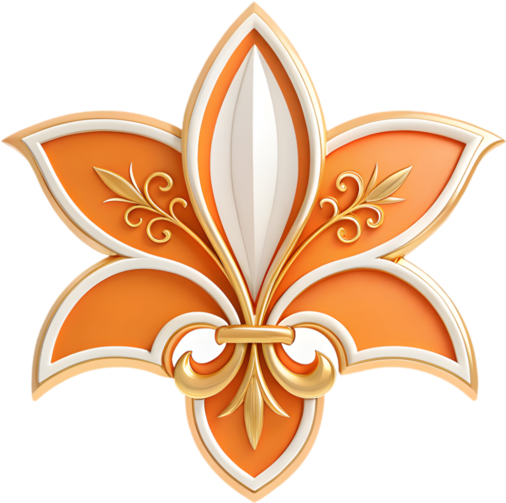 Elegant Lily flower icon for creative design projects. . png
