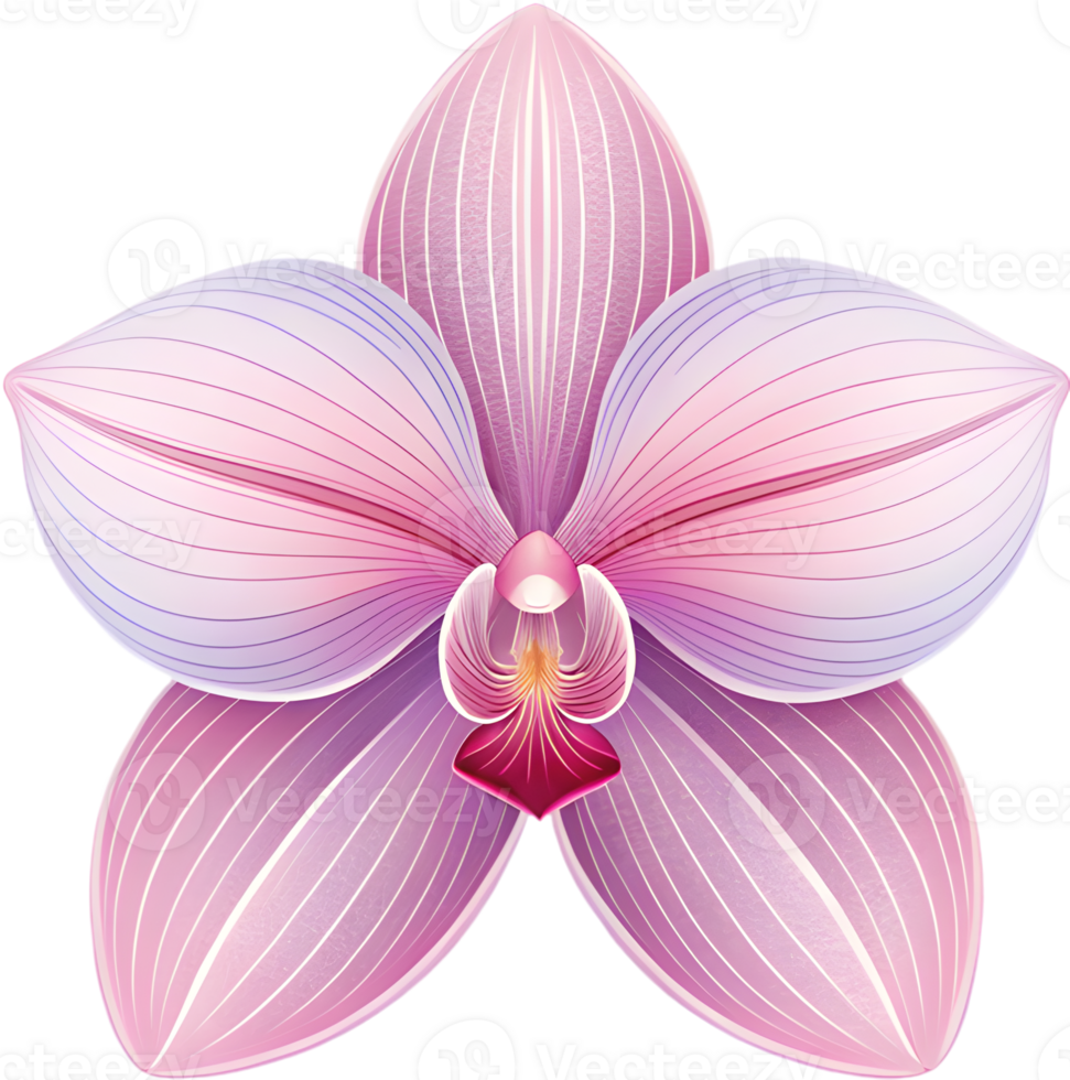 Vibrant Orchid flower icon for decorative design applications. . png