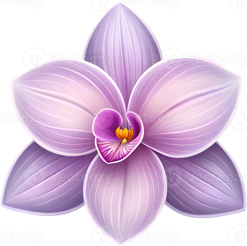 Unique Orchid flower icon for modern design applications. . png