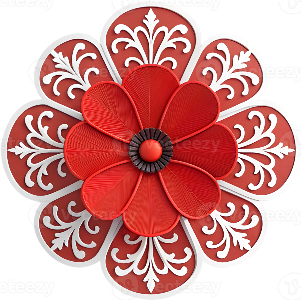Stylish Poppy flower icon for modern design applications. . png