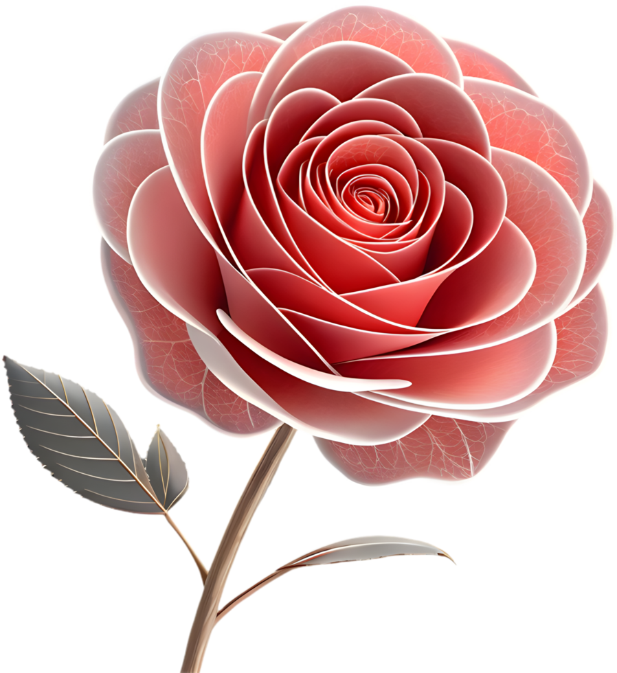 Artistic Rose flower icon for logos and designs. . png