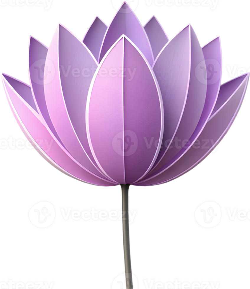 Creative Tulip flower clipart for modern design projects. . png