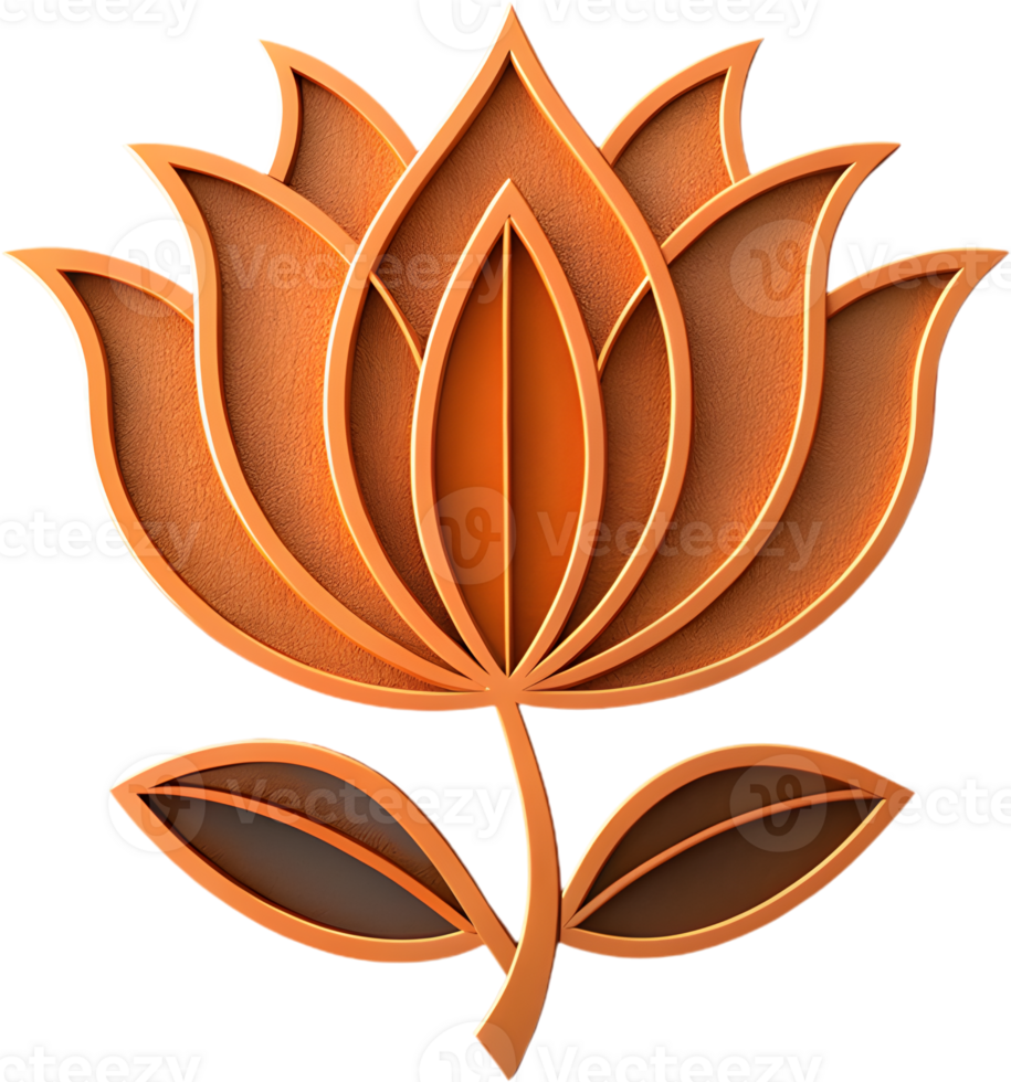 Vibrant Tulip flower icon for creative design projects. . png
