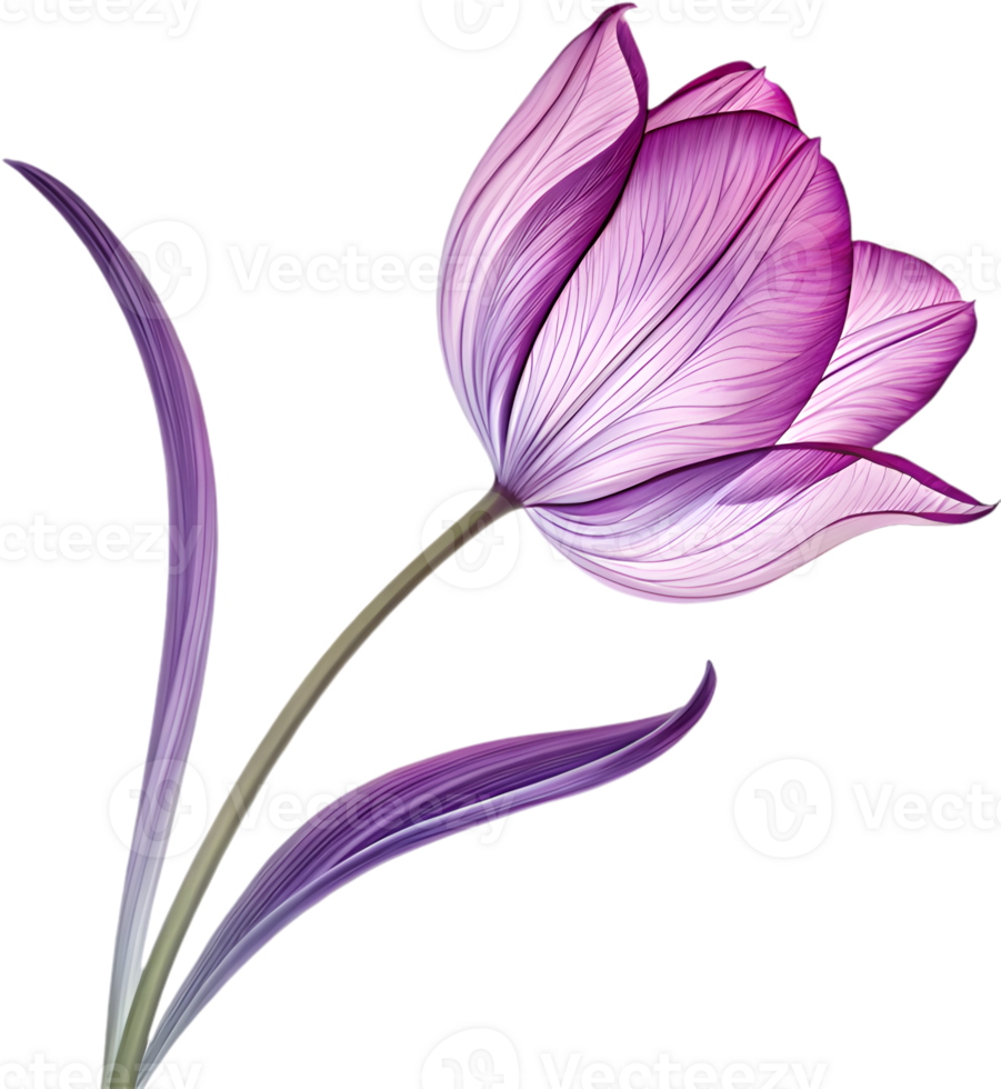 Beautiful Tulip flower icon for modern digital designs. . png