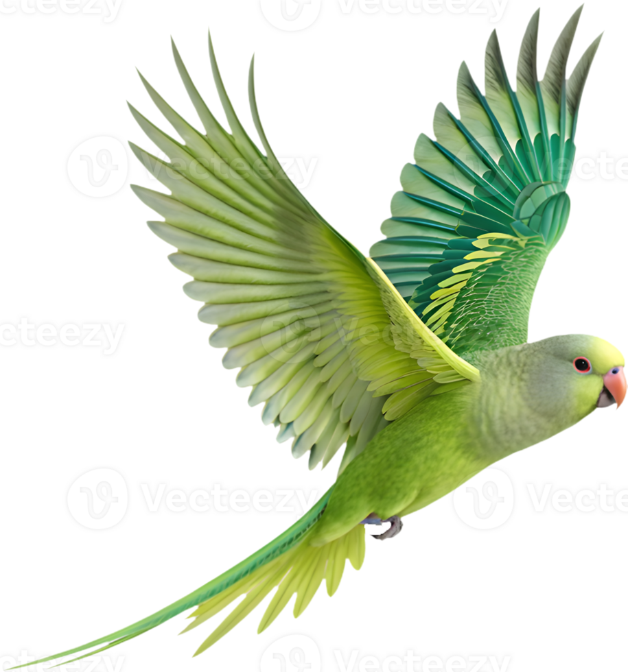 Detailed Budgerigar clipart showcasing vibrant feathers and colors. . png
