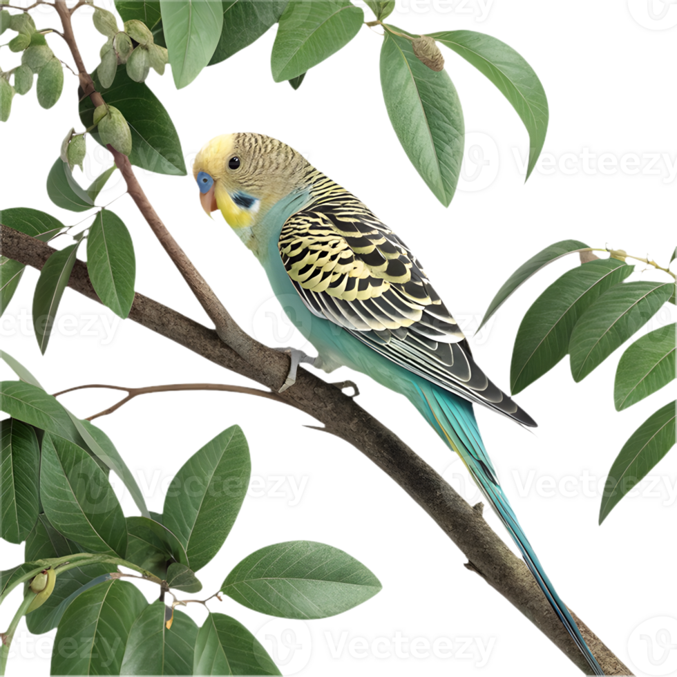 Beautiful Budgerigar clipart with vibrant feathers and charm. . png