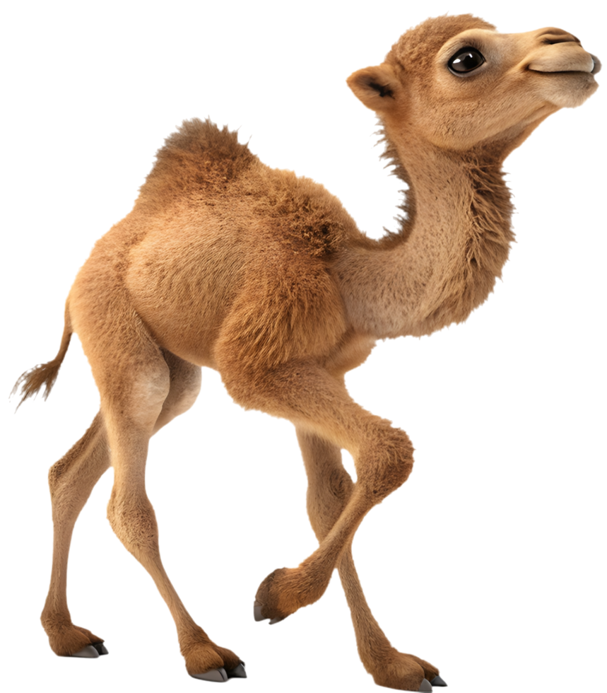 Charming cartoon camel clipart with cheerful, colorful expressions. . png