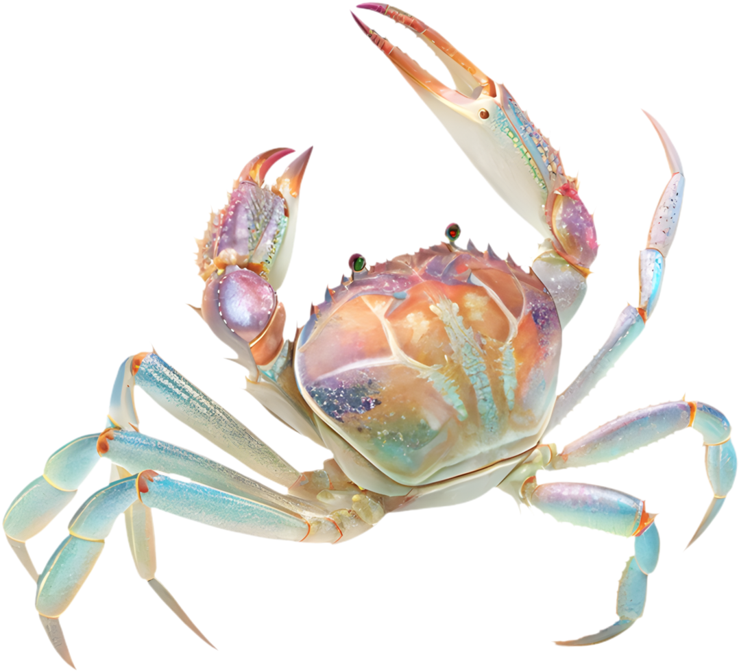 Playful cartoon crab clipart showcasing charming and fun designs. . png