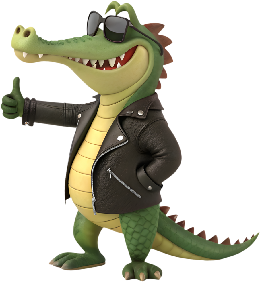 Cute crocodile clipart featuring colorful design and friendly expressions. . png