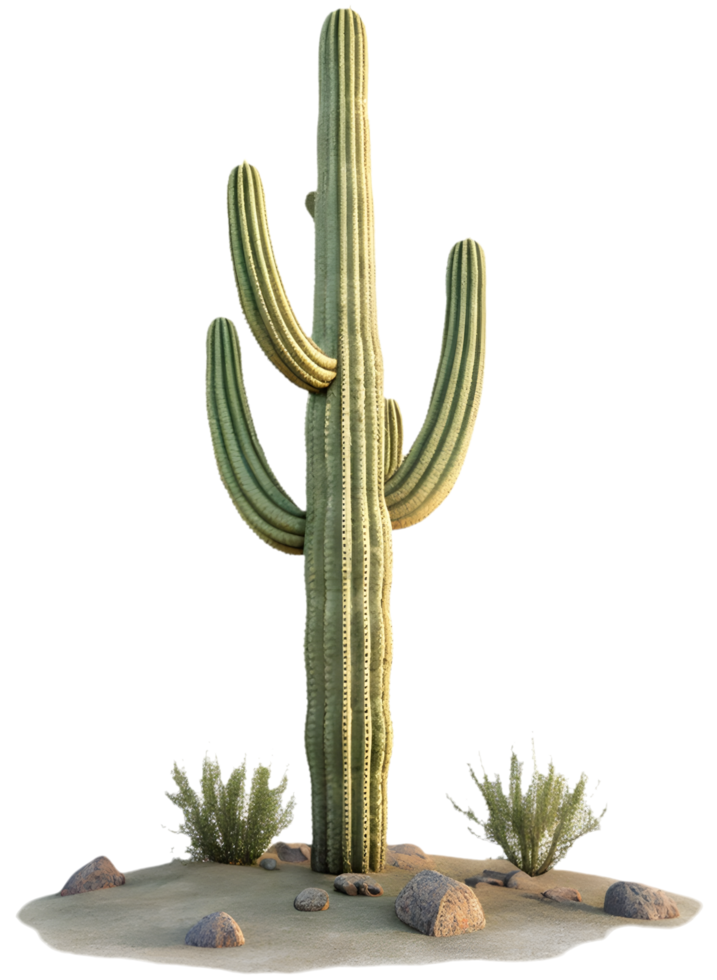 Stunning cactus clipart featuring rich, intricate desert plant design. . png