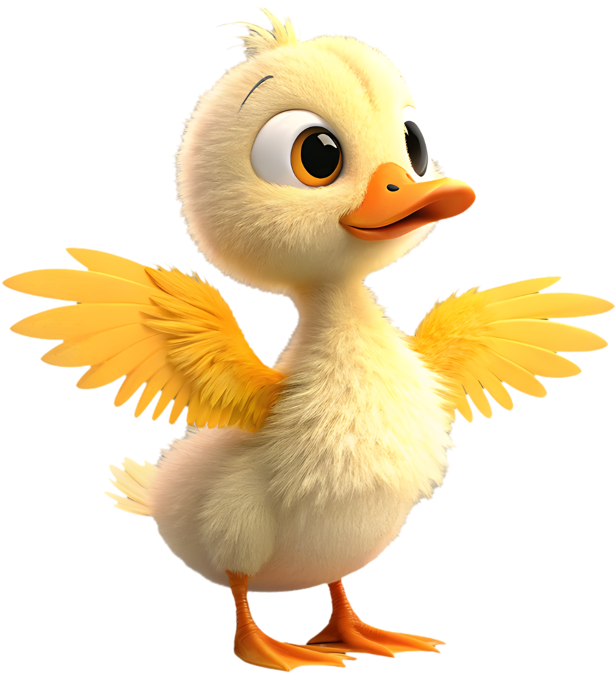 Fun and cute duckling clipart perfect for creative expressions. . png