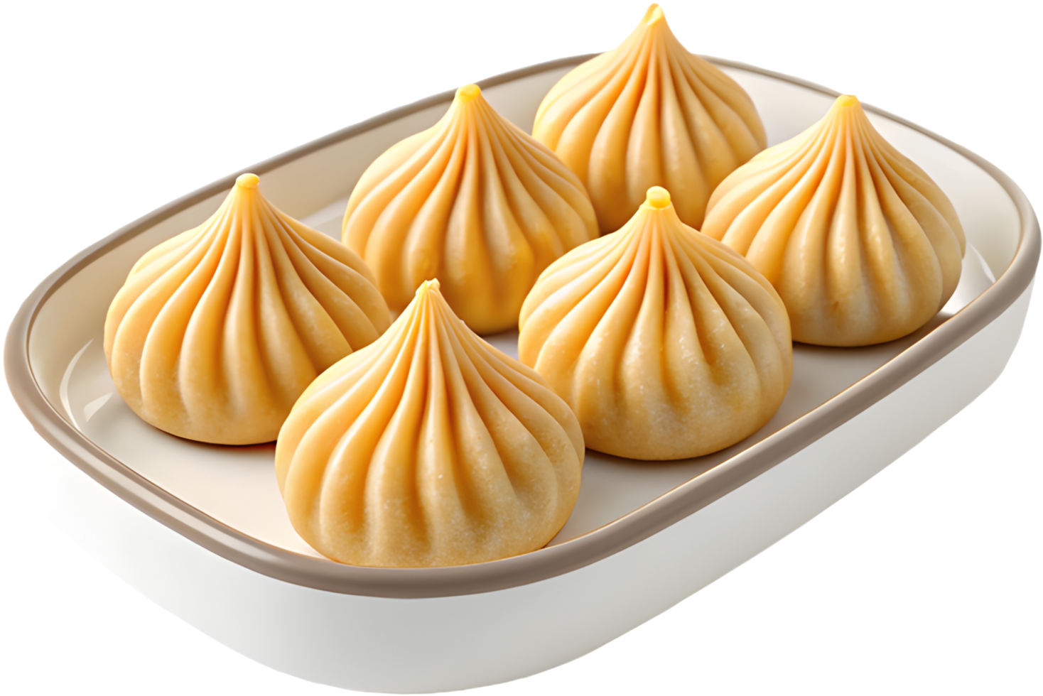 Beautifully detailed dumpling clipart with delicious food features. . png