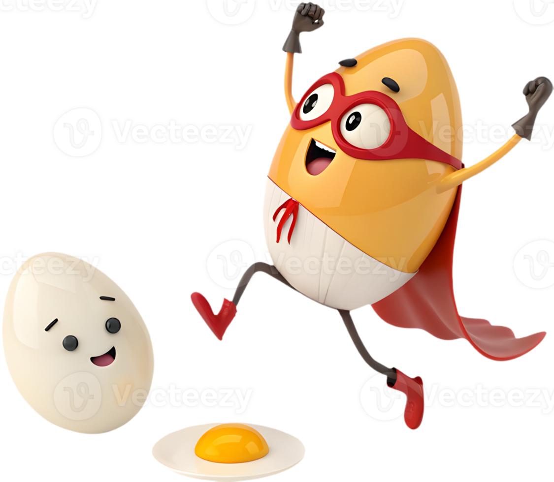Fun cartoon egg clipart for spring and holidays. . png