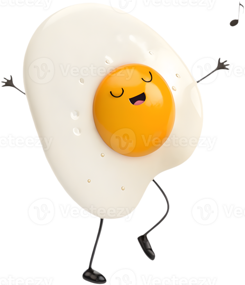 Charming cartoon egg clipart for fun character designs. . png