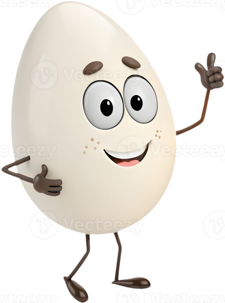 Vibrant cartoon egg clipart ideal for holiday designs. . png