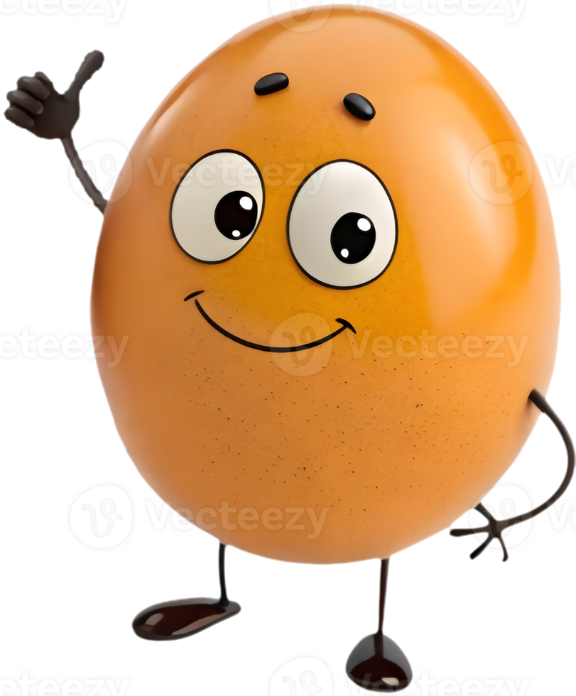 Adorable cartoon egg clipart for fun seasonal projects. . png