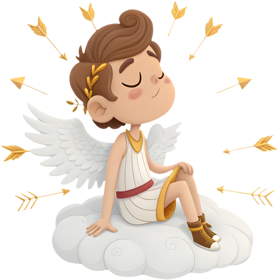 Eros God of Love clipart for mythical and divine themes. . png