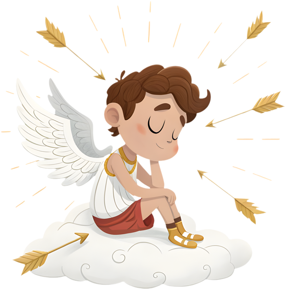 Eros God of Love clipart for mythical design themes. . png