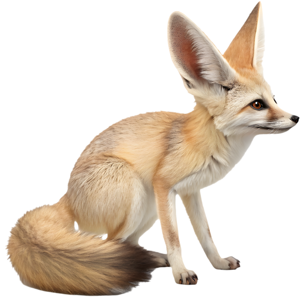 Colorful Fennec Foxes cartoon clipart for creative illustrations. . png