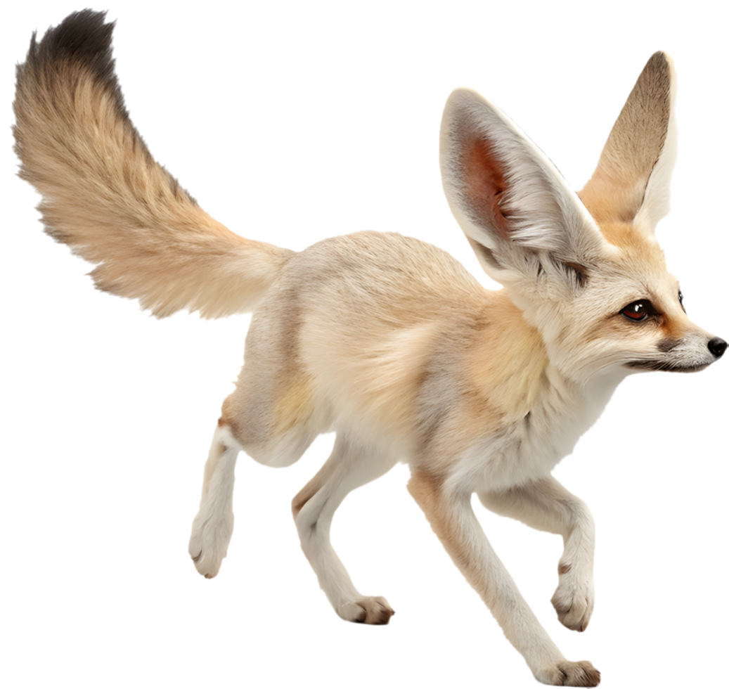 Cute Fennec Foxes cartoon clipart for delightful art. . png