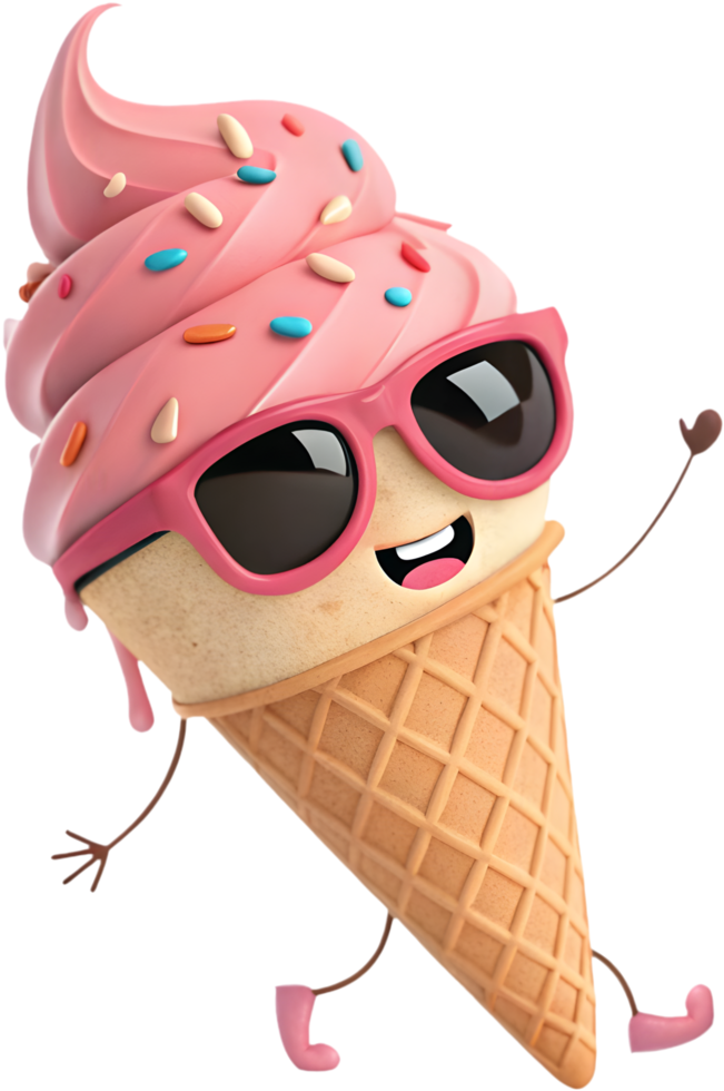 Fun Cartoon Ice Cream Clipart for Creative Sweet Designs. . png