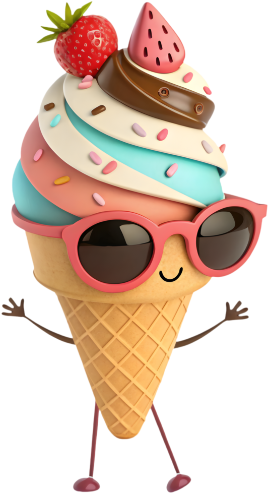 Vibrant Ice Cream Clipart for Sweet Design Inspiration. . png