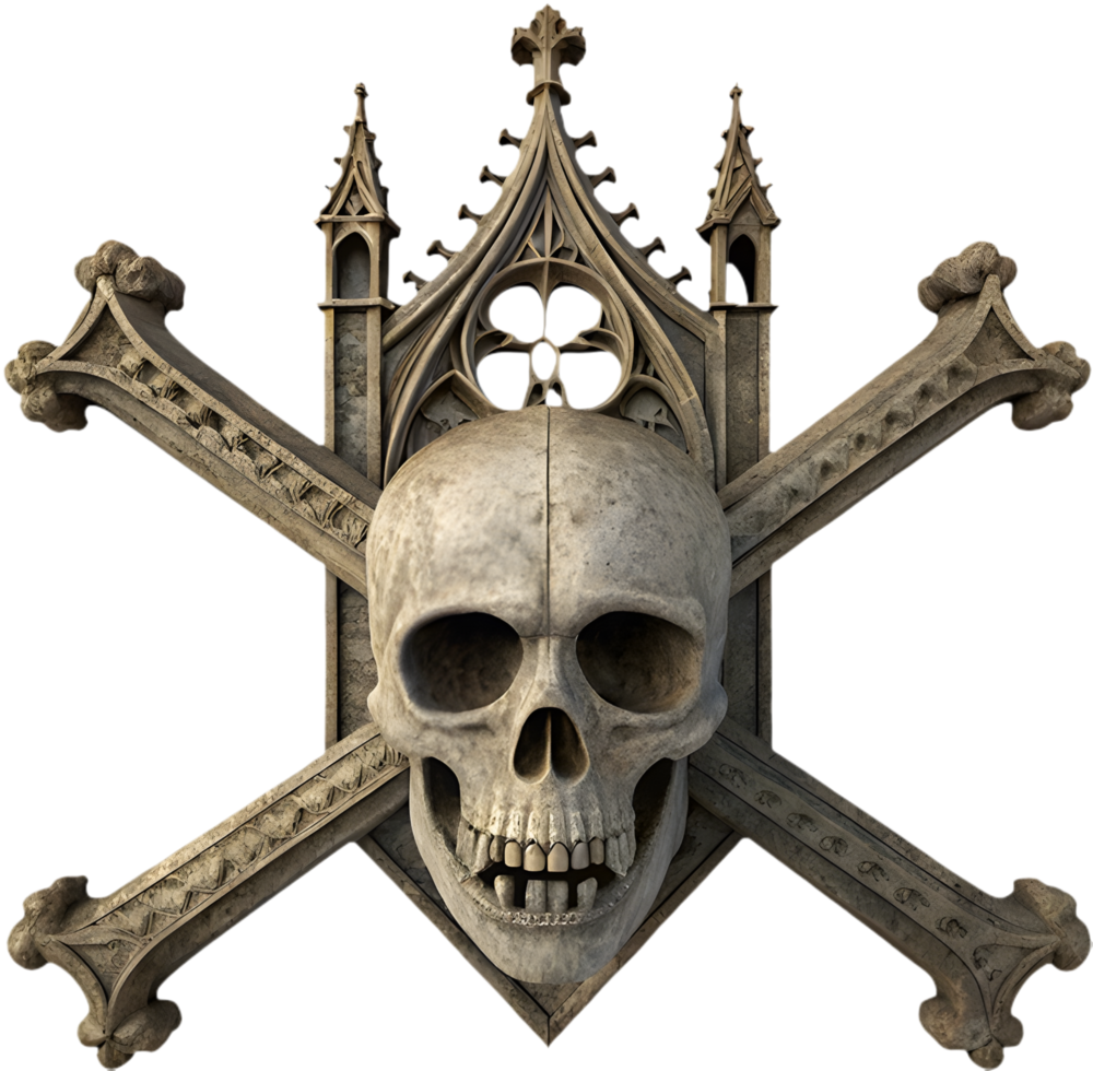 Creative Nautical Artwork Featuring Jolly Roger Skull Designs. . png