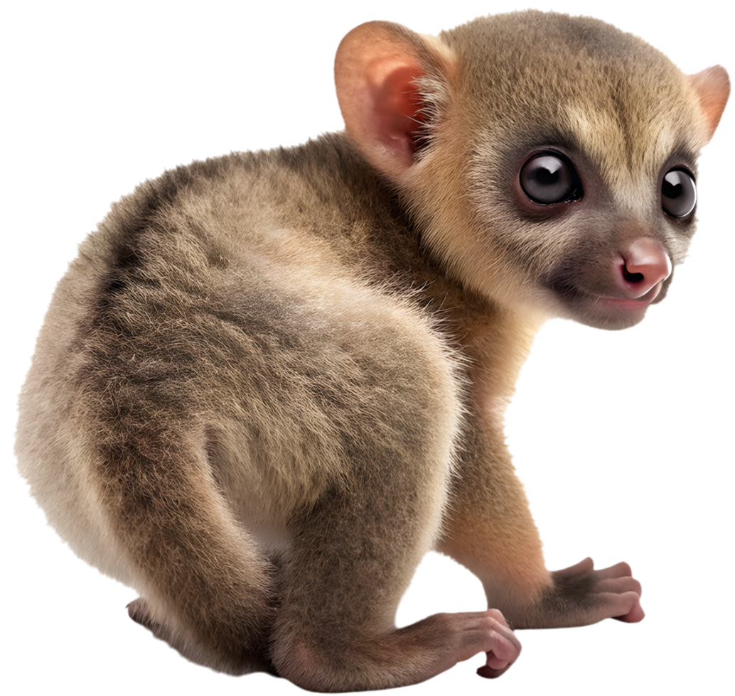 Adorable Rainforest Kinkajou Clipart for Tropical Themed Illustrations. . png