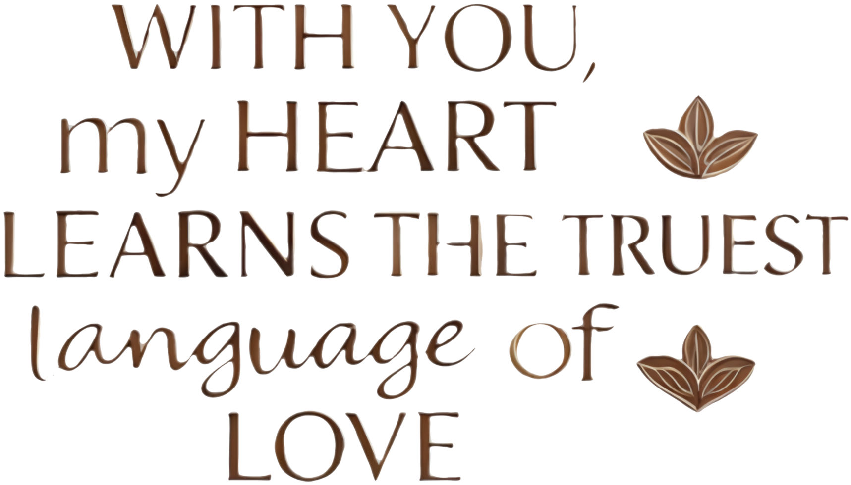 Beautiful Love Message Clipart to Express Your Feelings. . png