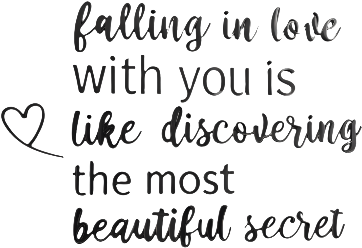 Express Love with Beautiful Heartfelt Messages in Clipart. . png