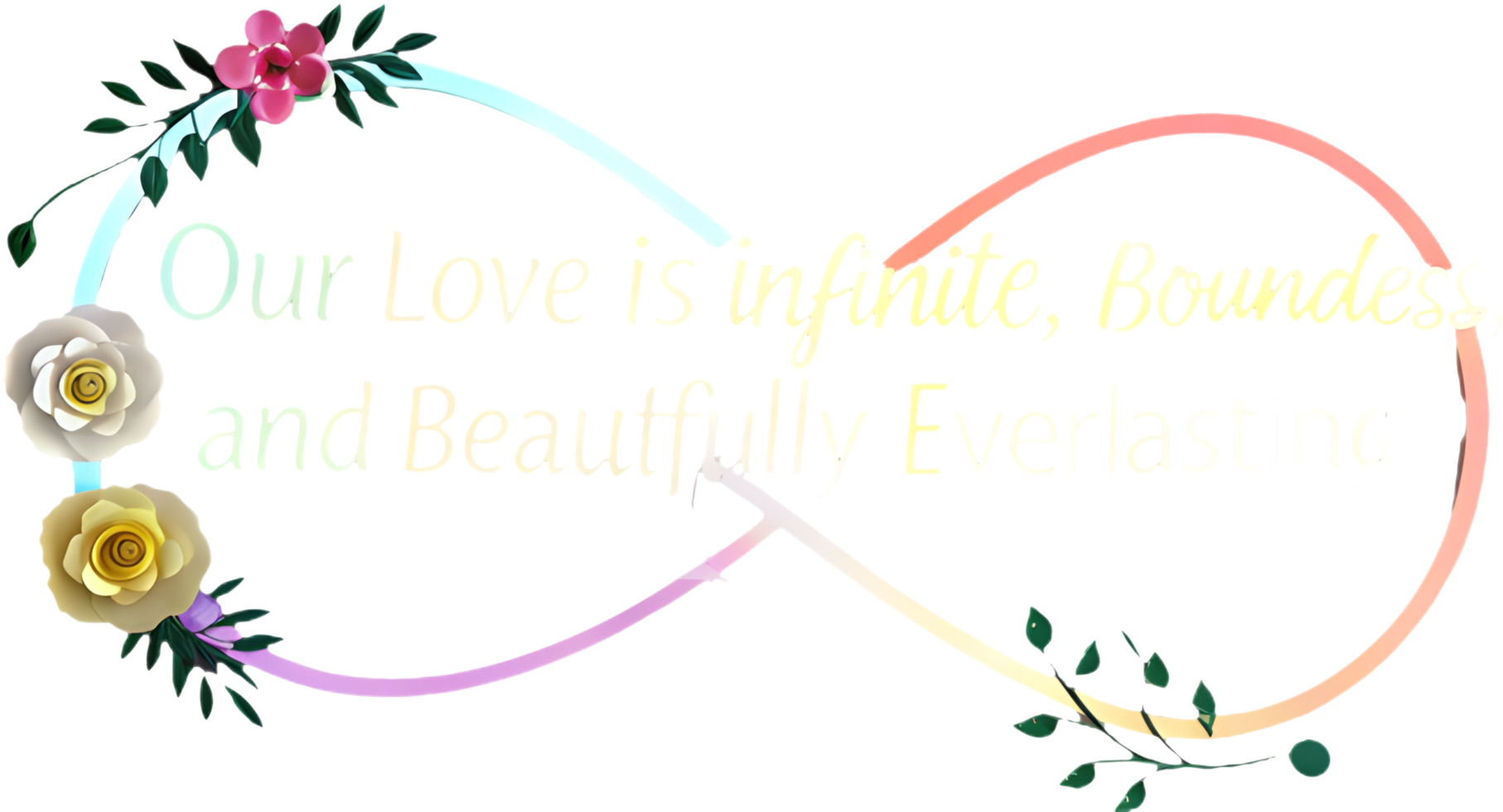 Express Love and Emotion with Beautiful Message Clipart. . png