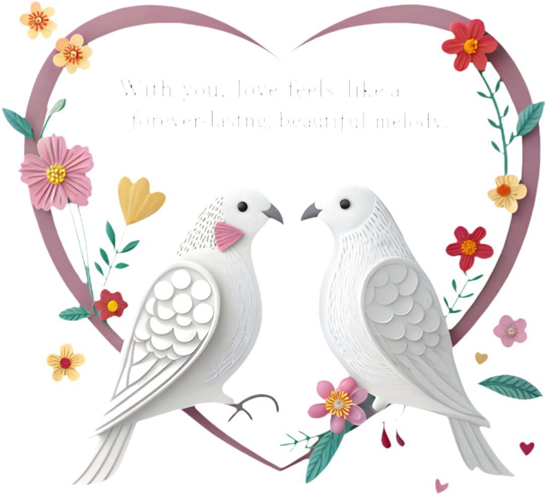Express Your Love with Heartfelt Message Clipart Designs. . png
