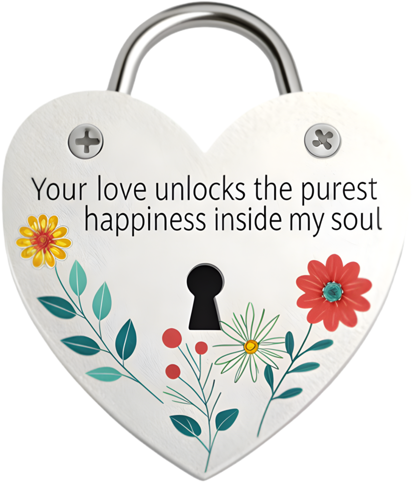 Express Your Feelings with Sweet Love Message Clipart. . png