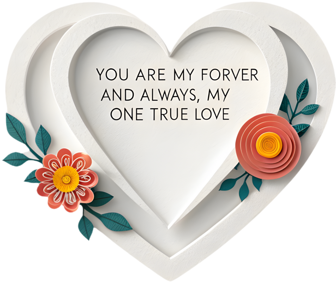 Share Your Heartfelt Feelings with Love Message Clipart. . png