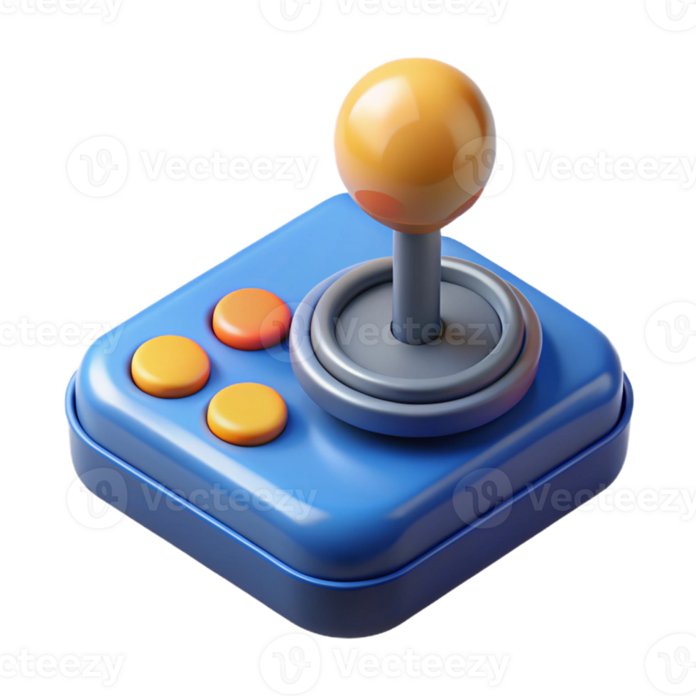 3D Render Joystick Illustration png