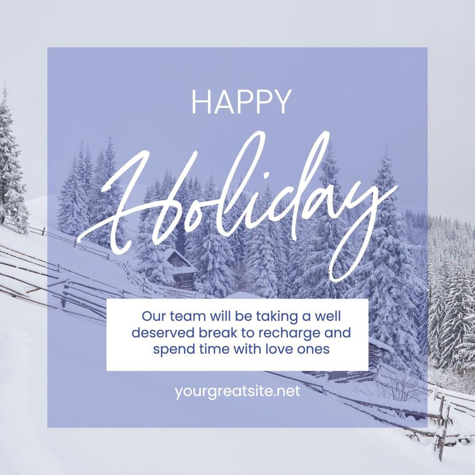 End of Year Holiday Greetings  template