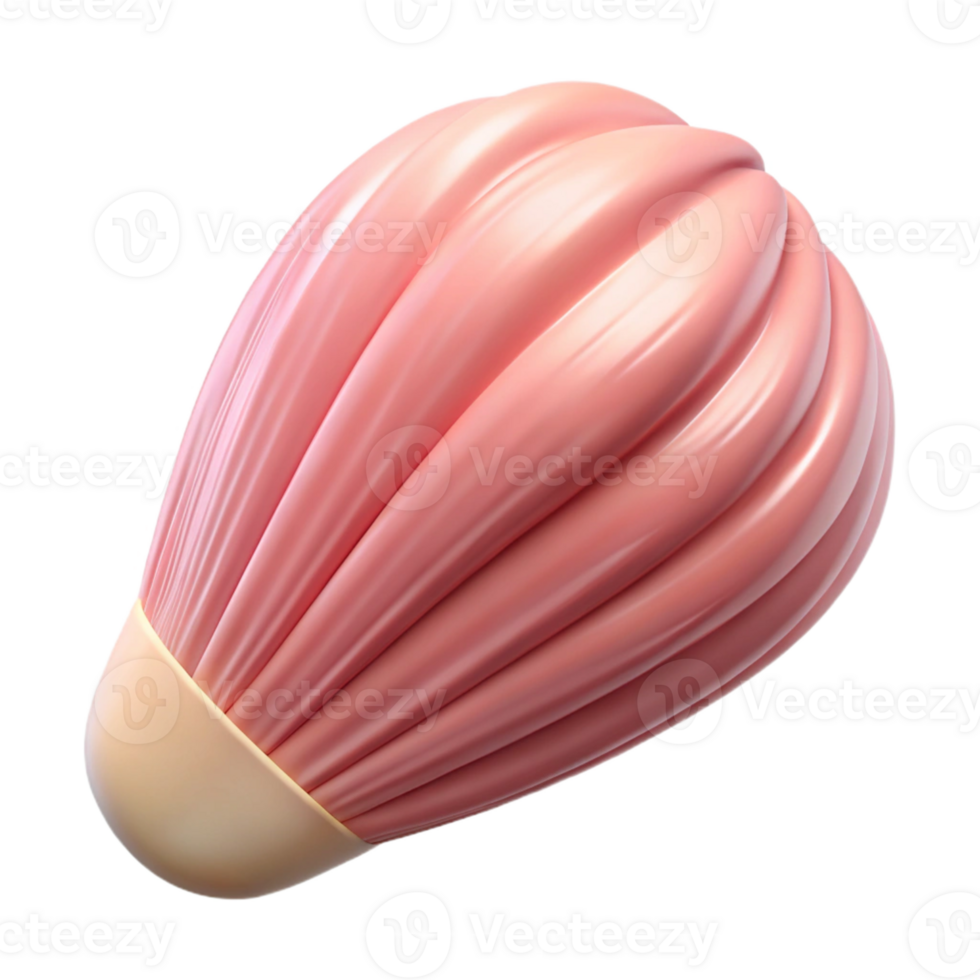 Pink 3D Abstract Render of a Folded Form png
