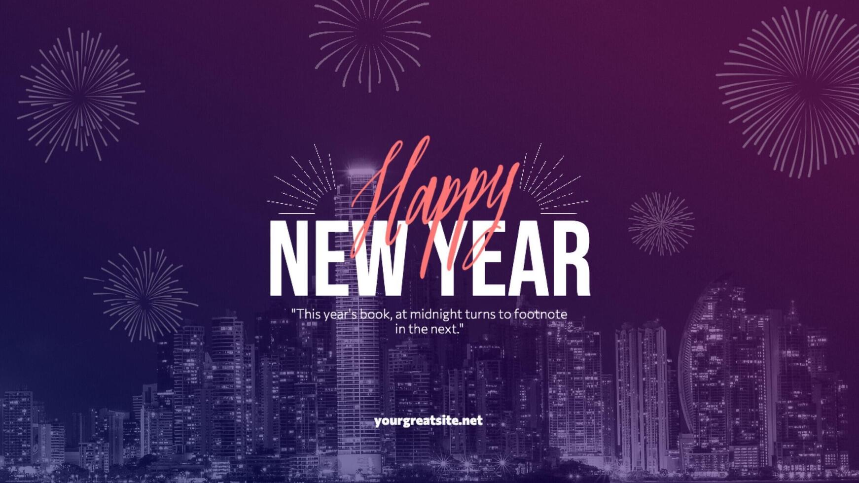 New Year Cover For Companies template
