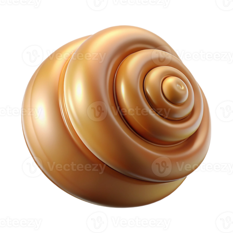 Golden Spiral 3D Render png