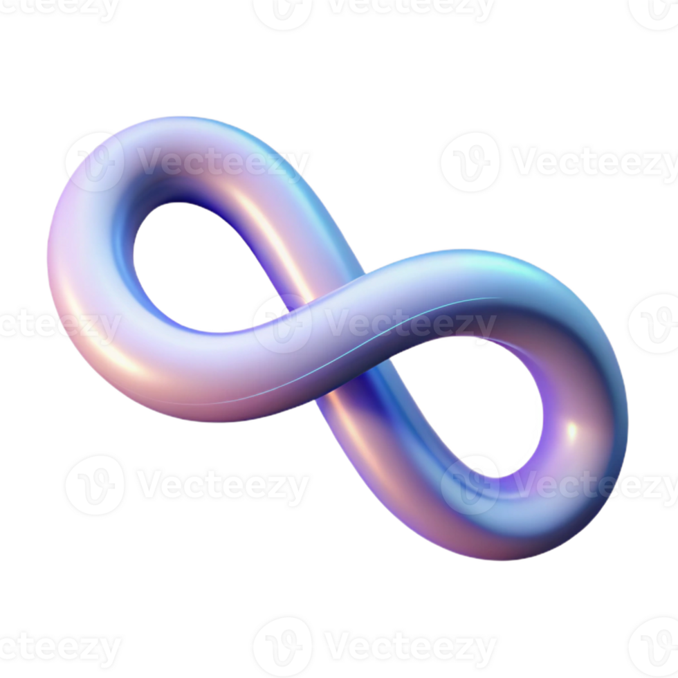 3D Infinity Symbol Abstract Background Image png