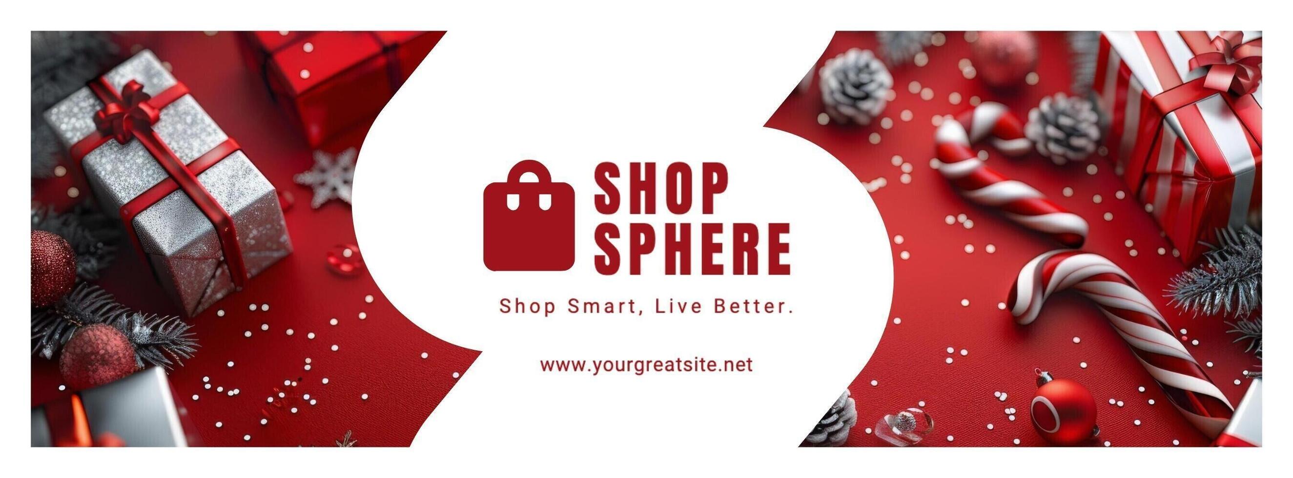 Christmas themed e-commerce page template