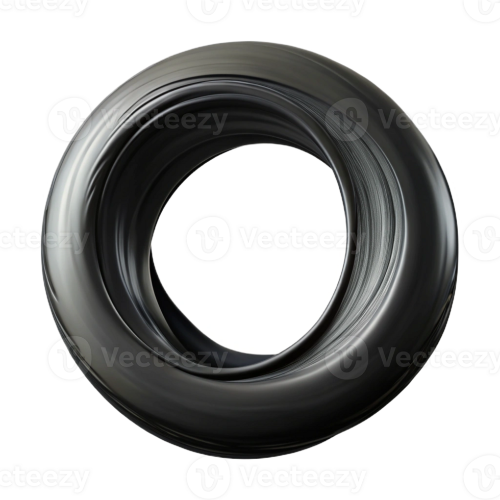 Dark Abstract 3D Ring Illustration png