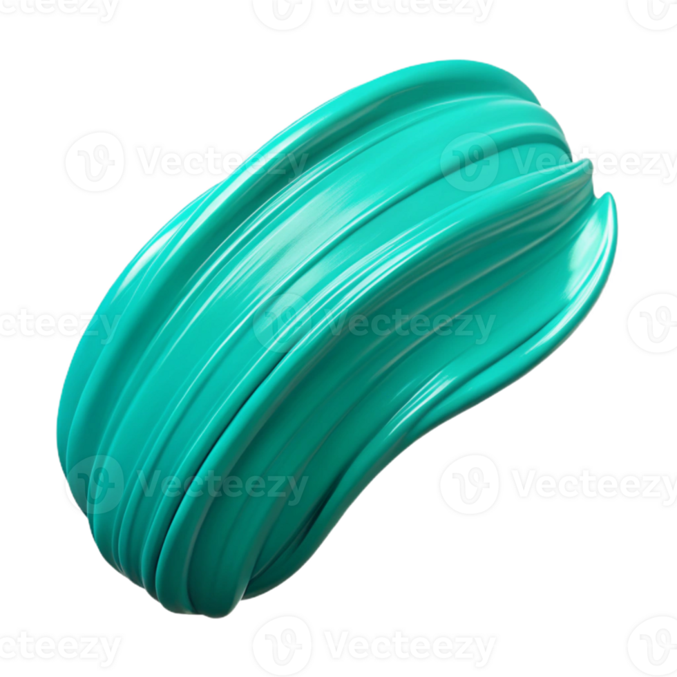 Teal 3D Abstract Swirl Background Image png