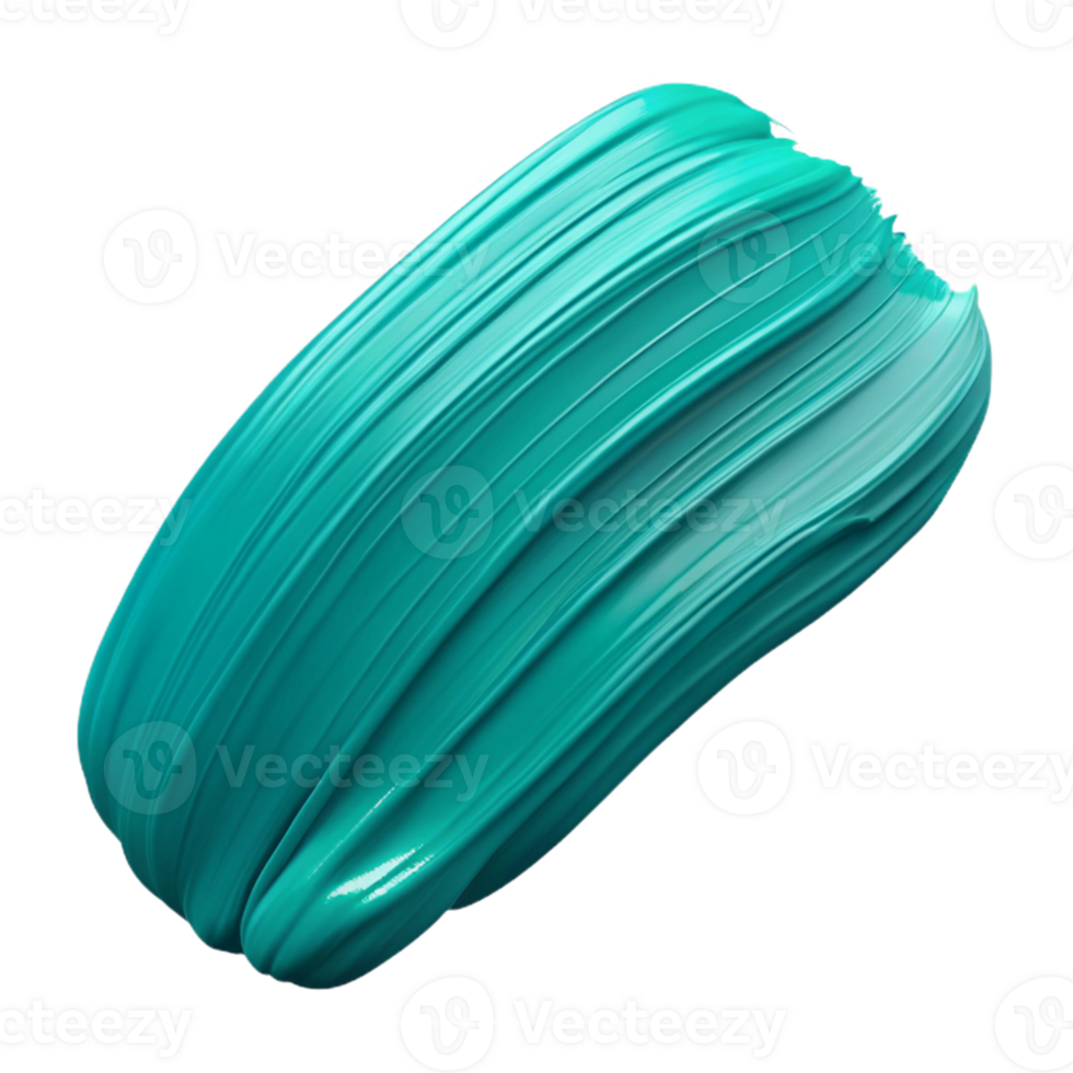 Teal 3D Paint Stroke Abstract Background png